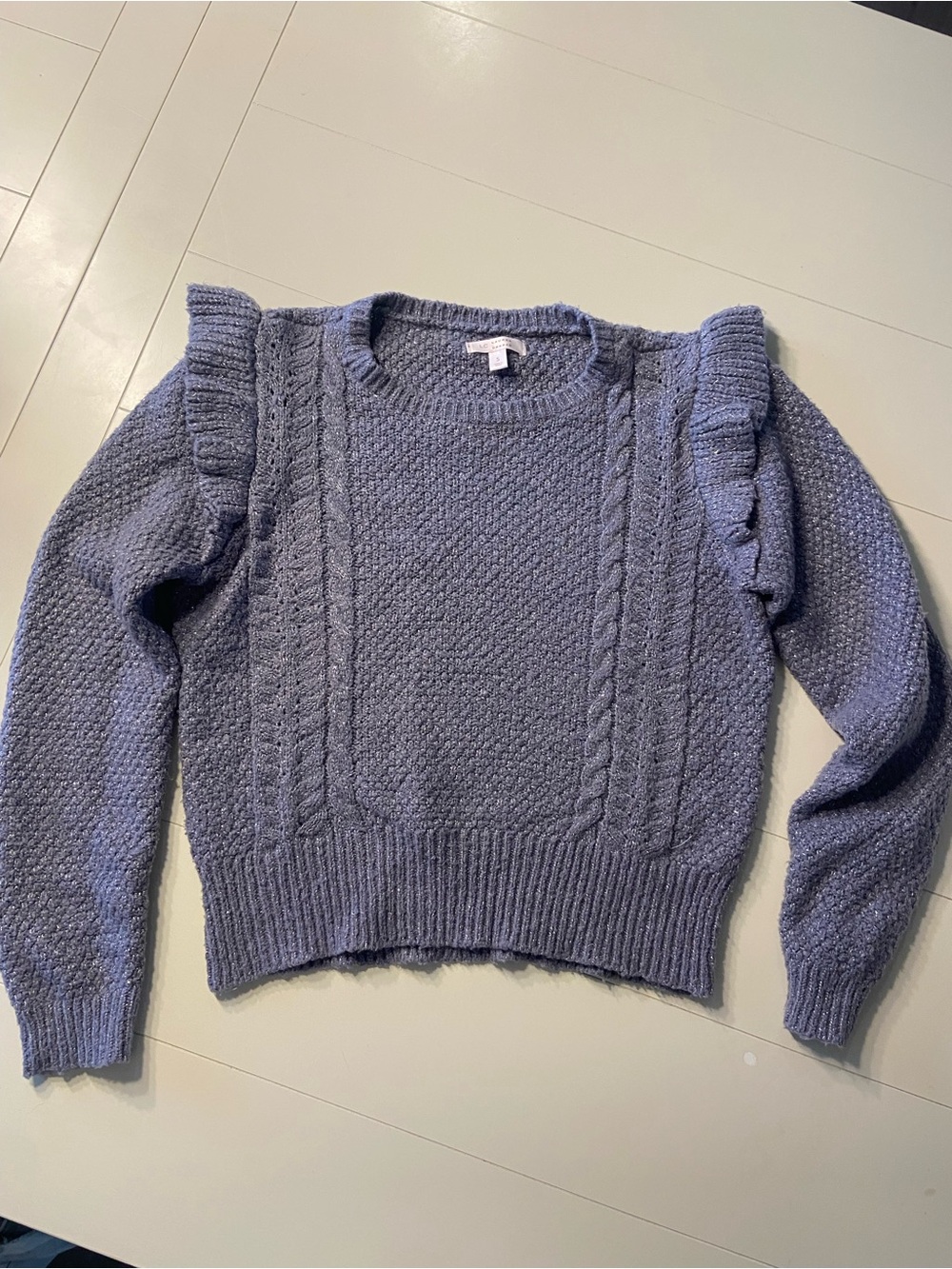 Women’s Lauren Conrad blue shimmer sweater